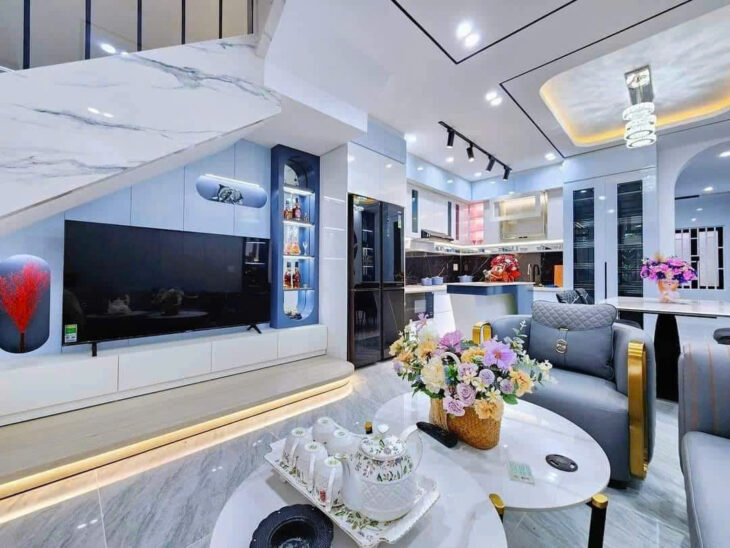 KHU SÀI GÒN MỚI-NHÀ BÈ – TẶNG FULL NỘI THẤT – 4 TẦNG – 66M2 – 6TỶ2