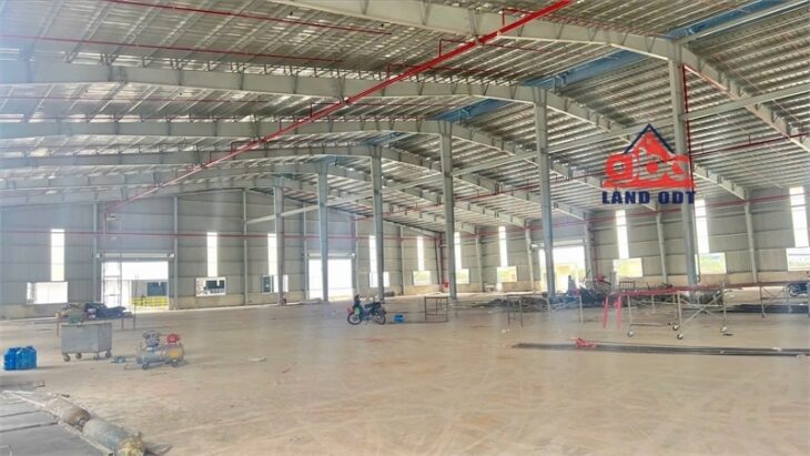 XT519 nhà xưởng hoàn thiện mới, khung thép kiên cố thích hợp đầu tư DN FDI