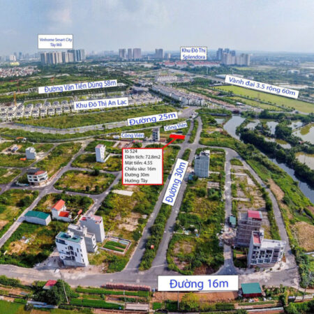 Bán lô đất hiếm dịch vụ 4,5 ha Vân Canh – vị trí vàng, hạ tầng xong, đầu tư tốt