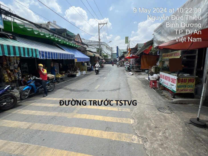 Cần bán gấp MT đường Nguyễn Đức Thiệu , KP Thống Nhất, Dĩ An, Bình Dương DT 572M – 26 TỶ