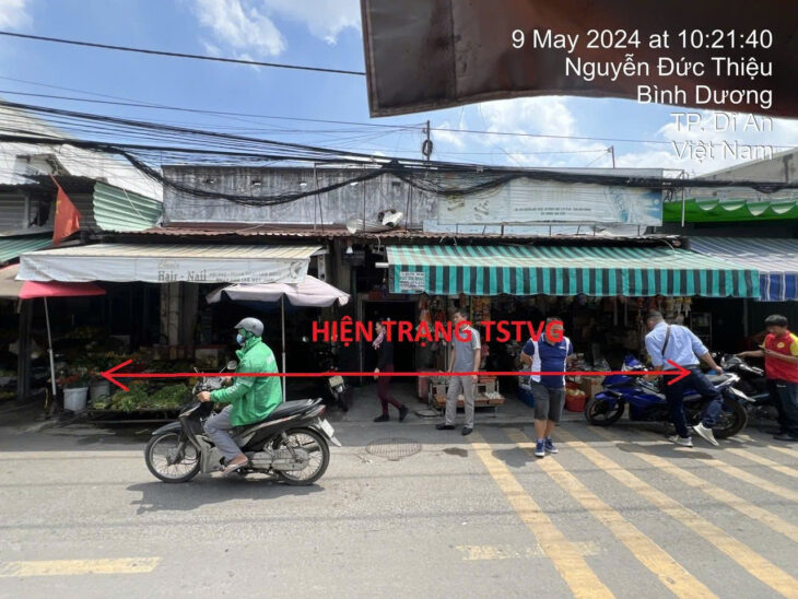 Cần bán gấp MT đường Nguyễn Đức Thiệu , KP Thống Nhất, Dĩ An, Bình Dương DT 572M – 26 TỶ