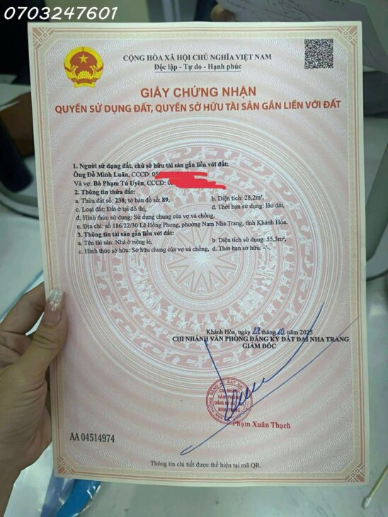 CHÍNH CHỦ CẦN BÁN LẠI NHÀ RIÊNG 2 TẦNG – PHƯỚC HẢI, LÊ HỒNG PHONG, NHA TRANG