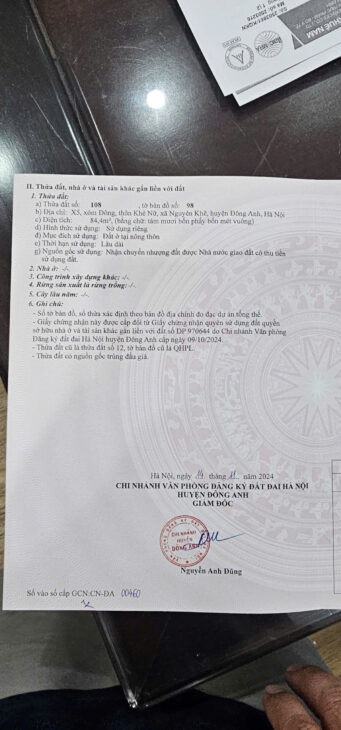 84m x5 thôn đồng nguyên khê – phúc thịnh