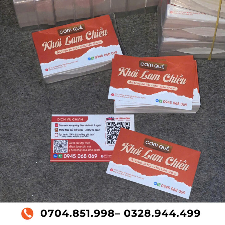thiết kế in ấn thi công sự kiện menu danh thiếp