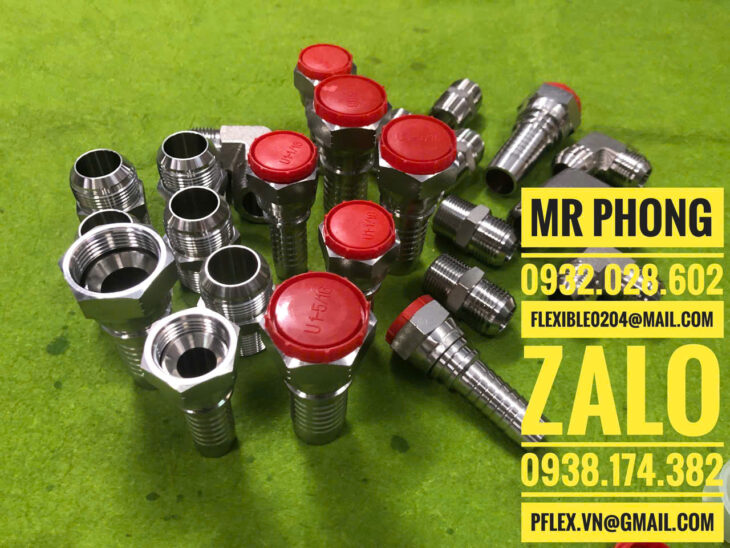 đầu ren côn lõm inox bấm ống thủy lực-đầu ren côn lõm inox bấm ống tuy ô thủy lực