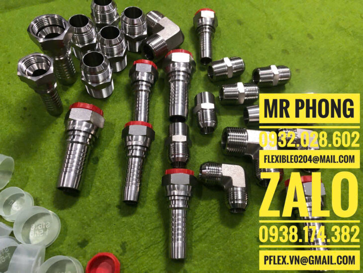 đầu ren côn lõm inox bấm ống thủy lực-đầu ren côn lõm inox bấm ống tuy ô thủy lực