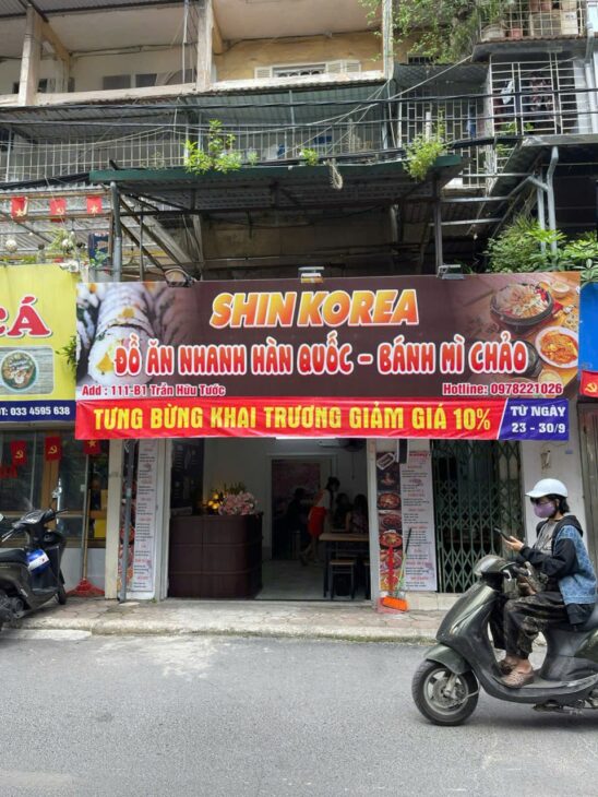 CHÍNH CHỦ CẦN SANG Nhượng CỬA HÀNG ĂN NHANH Hàn Quốc 111-B1 Trần Hữu Tước P.Nam Đồng, Đống Đa, Hà