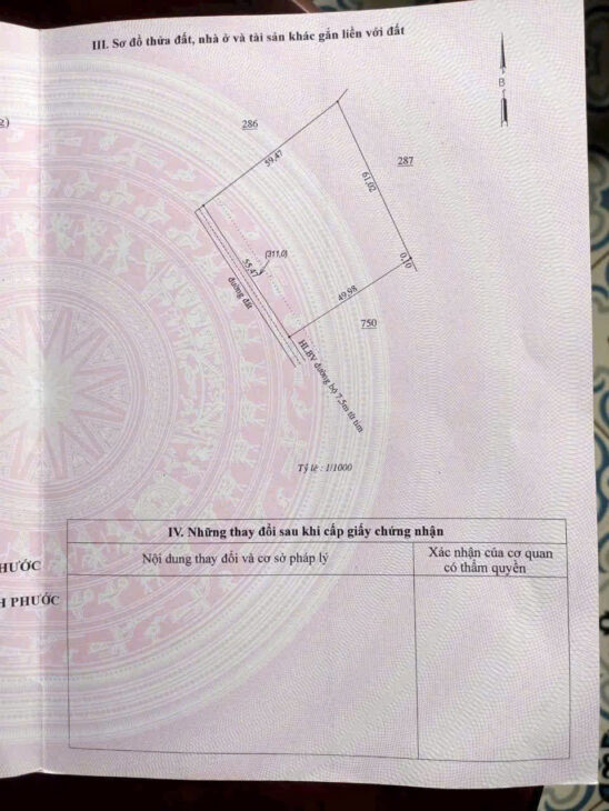 BÁN ĐẤT MẶT TIỀN ĐƯỜNG LỚN – GẦN TRUNG TÂM XÃ MINH TÂM – CHƠN THÀNH- ĐỒNG NAI