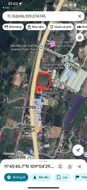 ĐẤT ĐẸP- GIÁ TỐT – CHÍNH CHỦ CẦN BÁN NHANH Lô Đất Mặt Tiền QL 1A Công Hải, Thuận Bắc, Ninh Thuận