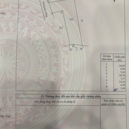 Bán nhà cấp 4 – P. Hiệp Hoà-0909808615