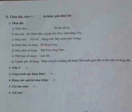 Bán đất: Duy nhất 1 lô tại bến xe Mỹ Hào, Hưng Yên.