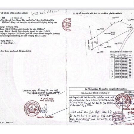 VỊ TRÍ ĐẸP – ĐẦU TƯ SINH LỜI – Bán Đất Mặt Tiền Đường Tỉnh Lộ 9, Cam Phước Tây, Cam Lâm, Khánh Hoà