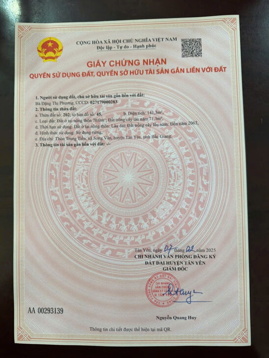 SIÊU PHẨM 2 LÔ KÉP LIỀN KỀ – VỊ TRÍ VÀNG TẠI TRUNG TIẾN – SONG VÂN – TÂN YÊN – BẮC GIANG