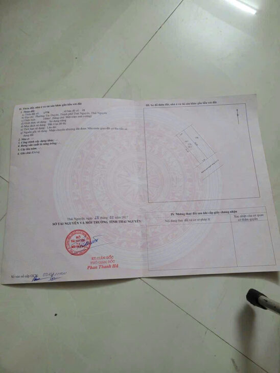 CHÍNH CHỦ CẦN BÁN NHÀ TRUNG TÂM – THÀNH PHỐ THÁI NGUYÊN- DIỆN TÍCH 100 m2