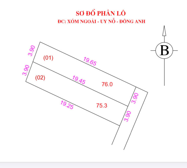 190M ĐẤT XÓM NGOÀI – ĐÔNG ANH