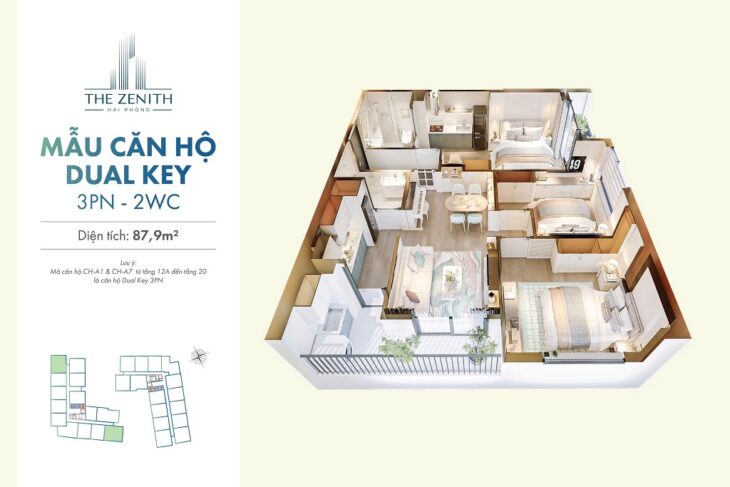 SIÊU HOT – BÁN CĂN HỘ THE ZENITH ĐỒNG HÒA – TRUNG TÂM KIẾN AN