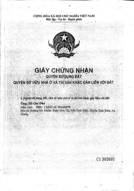 Bán nhà cấp 4 QL91 thị trấn Tịnh Biên, phường Tịnh Biên An Giang