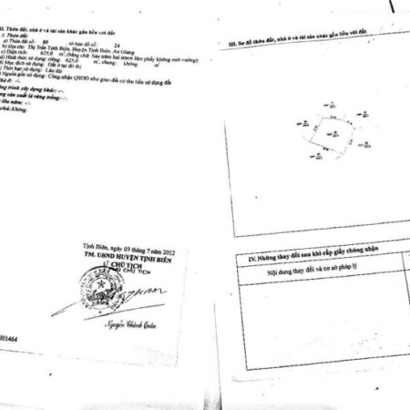 Bán đất mặt tiền QL91 thị trấn Tịnh Biên, phường Tịnh Biên, An Giang