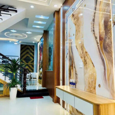 NHÀ MỚI – 3 TẦNG – DT 4 X 14M – HẺM XE HƠI – BÌNH TÂN – GẰN NGÃ TƯ BỐN XÃ – NHỈNH 5 TỶ