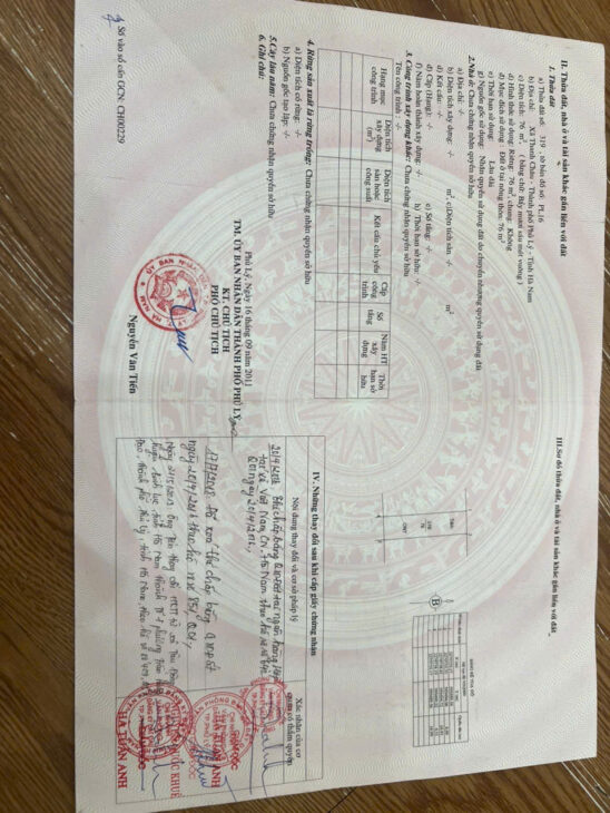 CẦN BÁN ĐẤT TẶNG NHÀ CẤP 4 – MẶT ĐƯỜNG TÔ VĨNH DIỆN – HÀ NAM