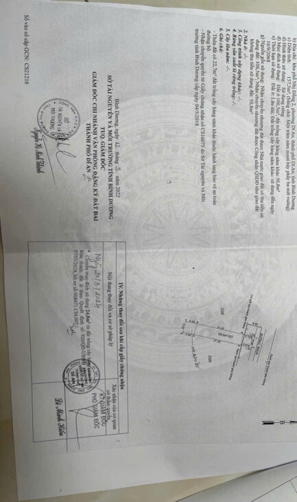 BÁN ĐẤT MẶT TIỀN DĨ AN GIÁ RẺ NGAY TRUNG TÂM HÀNH CHÍNH DĨ AN 150M2 ( 5 X 30 ) GIÁ : 6.8 TỶ.