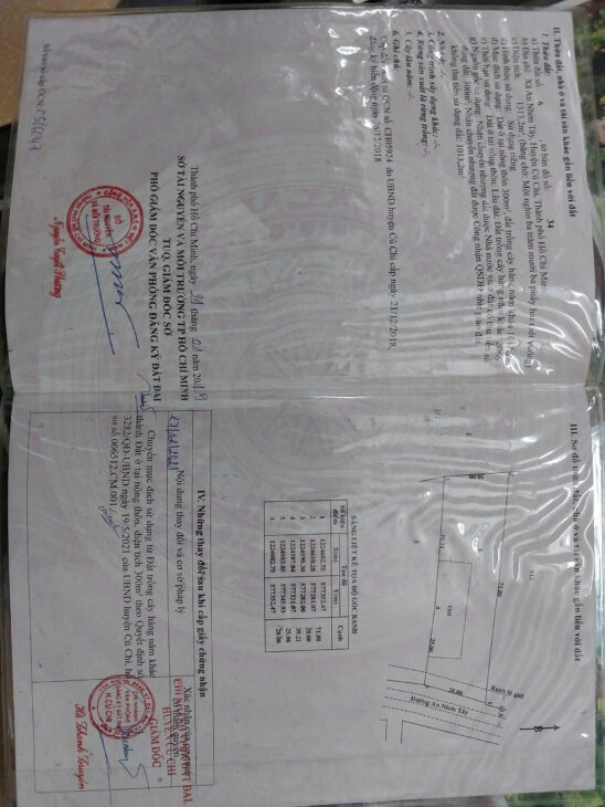 CHÍNH CHỦ BÁN ĐẤT HIỆN HỮU – MẶT TIỀN ĐƯỜNG AN NHƠN TÂY, HUYỆN CỦ CHI , HỒ CHÍ MINH