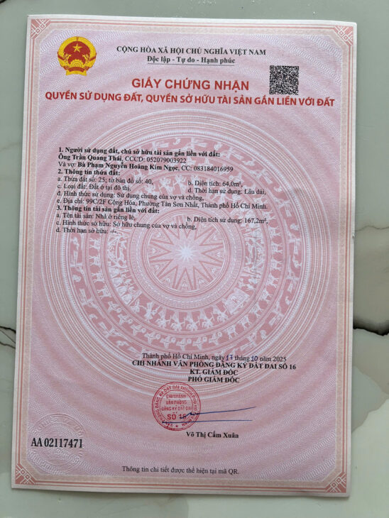 Chính chủ bán nhà 99c/2f đường Cộng Hoà, Tân Bình, hẻm rộng 6m