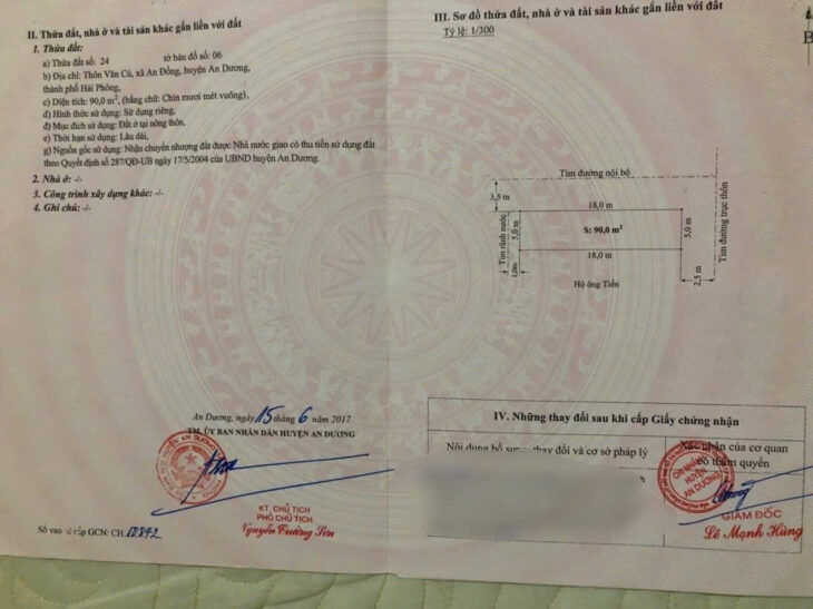 CƠ HỘI HIẾM – LÔ GÓC 2 MẶT TIỀN TRỤC CHÍNH VĂN CÚ – AN ĐỒNG, AN DƯƠNG, HẢI PHÒNG