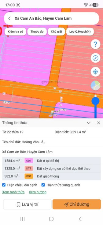HOT HOT – Chính Chủ Cần Bán Đất Tại Xã Cam An Bắc, Cam Lâm, Khánh Hòa