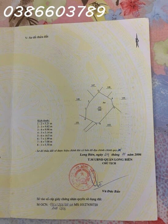 547m² – Mặt phố Bát Khối – MT 14m – 1 tầng –