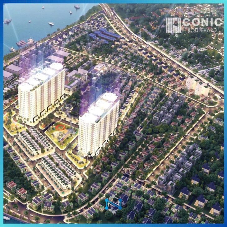Căn hộ 86m2 Conic Boulevard Bình Chánh 2PN View Sông