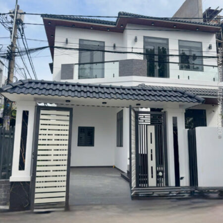 BÁN NHÀ MƠI LÔ GÓC SHR 2 TẦNG 10x14M NGUYỄN THỊ THẢNH THỚI TAM THÔN HÓC MÔN HẺM XE TẢI