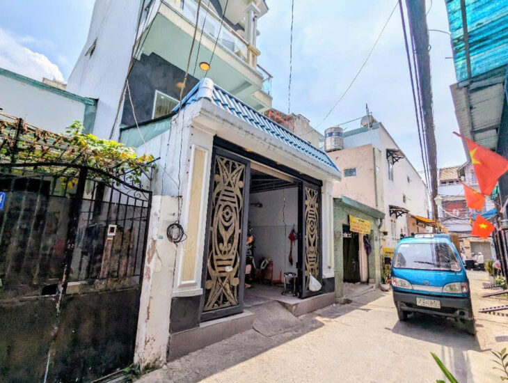 BÁN NHÀ 4 TẦNG PHẠM HỮU LẦU – Q7 – HXH – NGANG 4.6 M – GiÁ 7x TỶ .