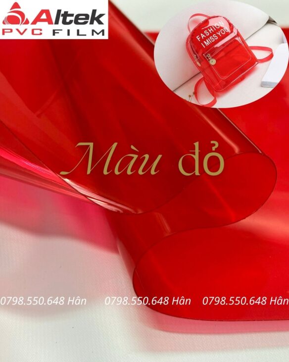 Màng nhựa PVC trong màu hàng sẵn tại kho