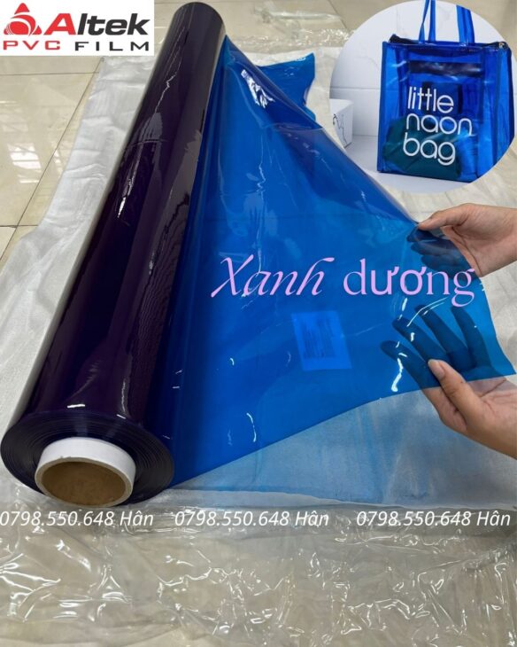 Màng nhựa PVC trong màu hàng sẵn tại kho