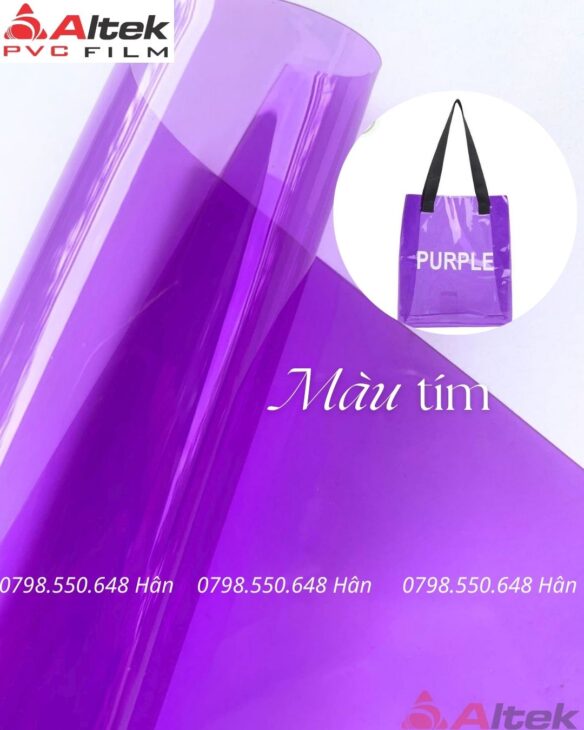 Màng nhựa PVC trong màu hàng sẵn tại kho