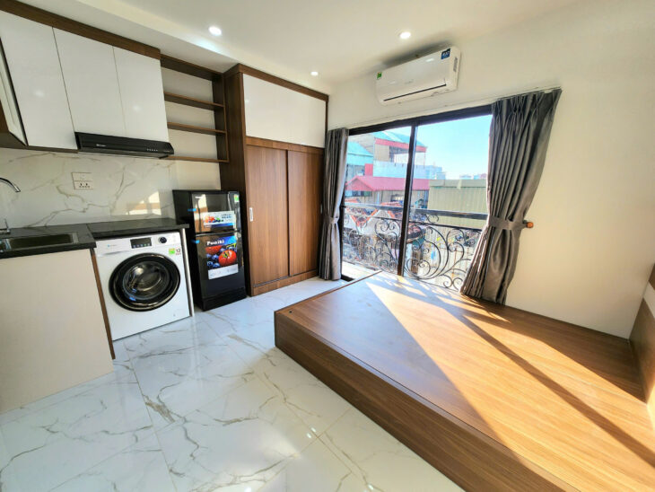 Cho Thuê Ccmn mới đẹp 100% thoáng sáng 203 Kim Ngưu, Hai Bà Trưng