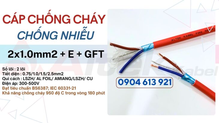 Cáp Điều Khiển Chống Cháy Chống Nhiễu Altek Kabel Nhiều Quy Cách tại Cần Thơ, Long An, Đồng Nai