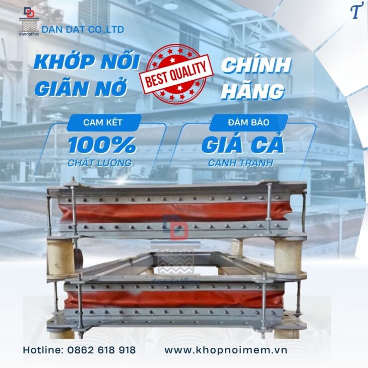 Khớp giãn nở vải chịu nhiệt/khớp nối giãn nở chống rung – chịu nhiệt – chống cháy/khớp giãn nở nhiệt