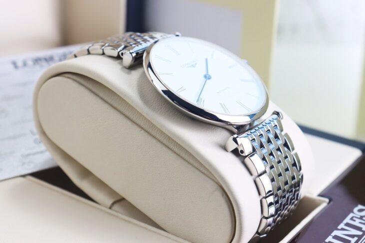 ĐH Nam : Longines La Grande L4.908.4.11.6 Automatic dây thép – Size 36mm fullbox…