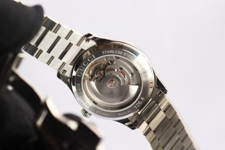 ĐH Nam Gucci YA1264191 Timeless MultiBee Automatic Mặt Gold Siêu Đẹp – Size 38mm Fullbox