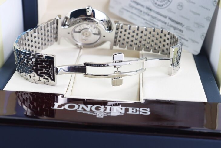 ĐH Nam : Longines La Grande L4.908.4.11.6 Automatic dây thép – Size 36mm fullbox…