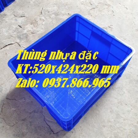 Thùng nhựa nguyên sinh, thùng nhựa công nghiệp, thùng cơ khí có nắp đậy