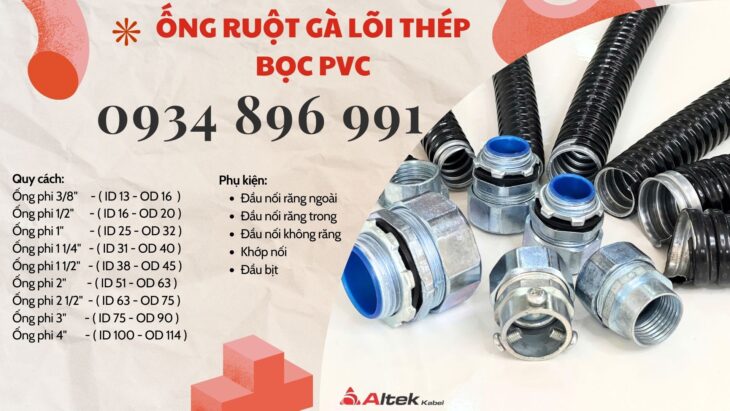 ỐNG RUỘT GÀ KẼM BỌC NHỰA & ĐẦU NỐI ĐÀ NẴNG, HÀ NỘI, HỒ CHÍ MINH