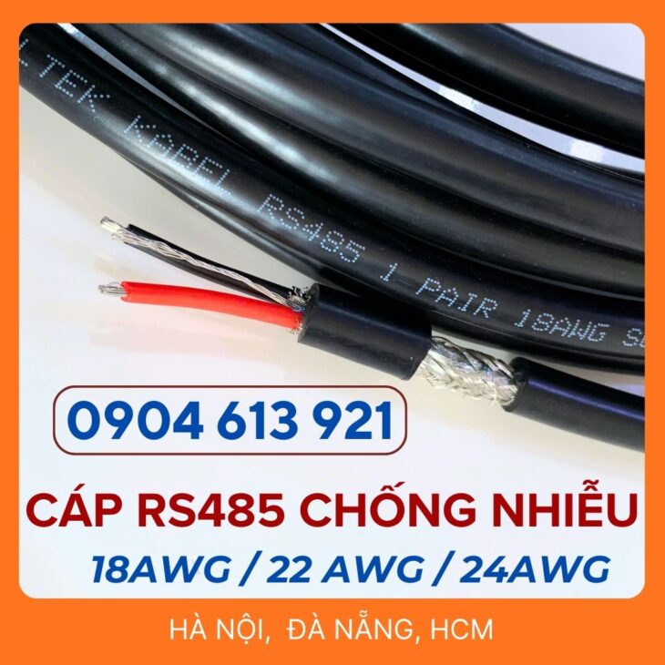 Cáp Rs485 chống nhiễu 1 pair 24AWG/22AWG/18AWG Altek Kabel