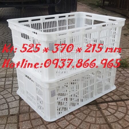 Rổ nhựa HPDE, sóng nhựa hở, sọt nhựa tại Long Biên, sọt đựng nông sản