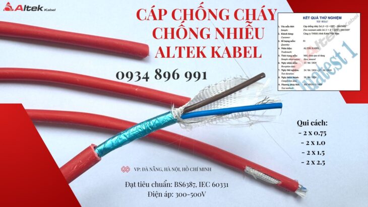 Dây Chống Cháy Chống Nhiễu 2×1.5 Giao Ngay Hà Nội, Bắc Ninh, Hưng Yên.