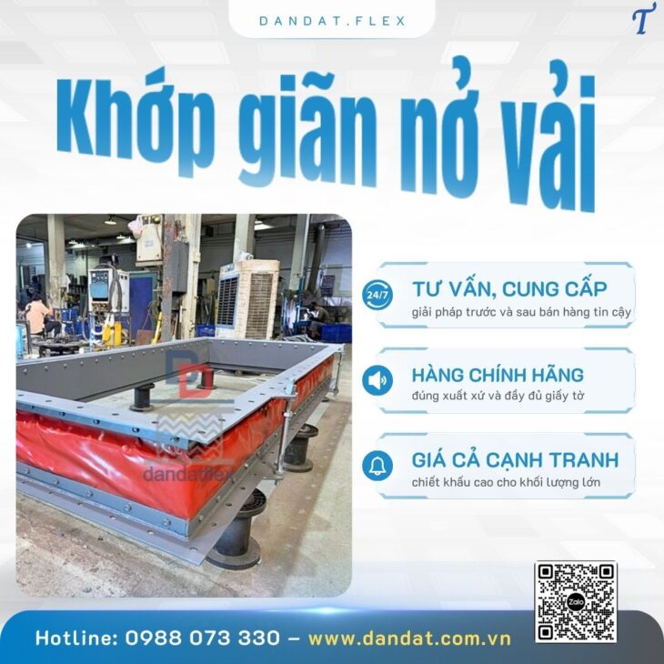 Khớp giãn nở bằng vải chịu nhiệt/Khớp giãn nở dẫn khí CO/ Khớp nối giãn nở chịu nhiệt cao