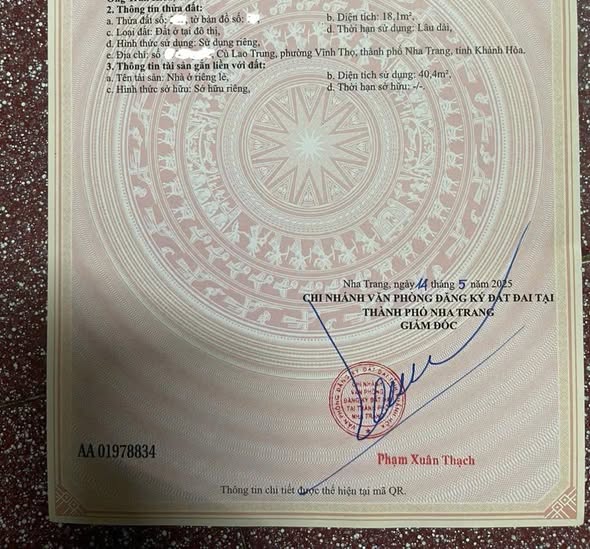 BÁN NHÀ 4 TẦNG VỪA Ở VỪA KINH DOANH MẶT TIỀN ĐƯỜNG THÁP BÀ, NHA TRANG.