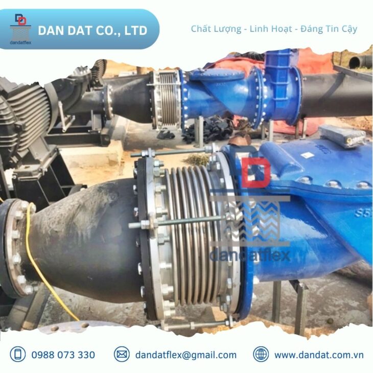 Khớp nối chống rung/ Khớp chống rung máy bơm/ Khớp nối mềm chống rung inox/ Khớp chống rung mặt bích